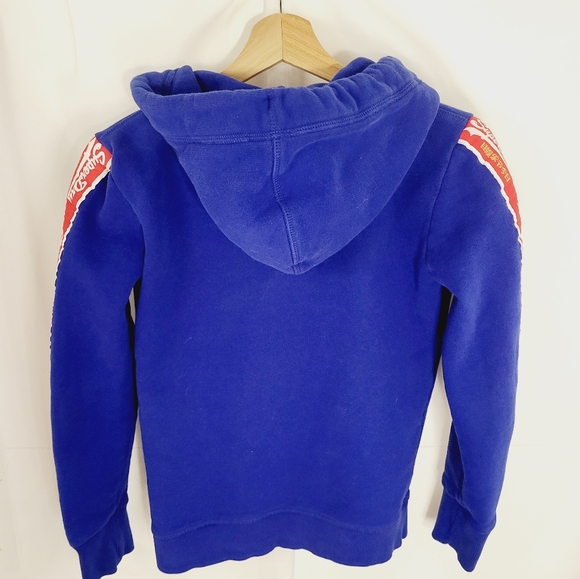 SUPERDRY Zip Up Hoodie Size 2 / 4 - Picture 5 of 8